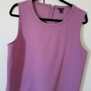Ann Taylor Sleeveless rose color blouse